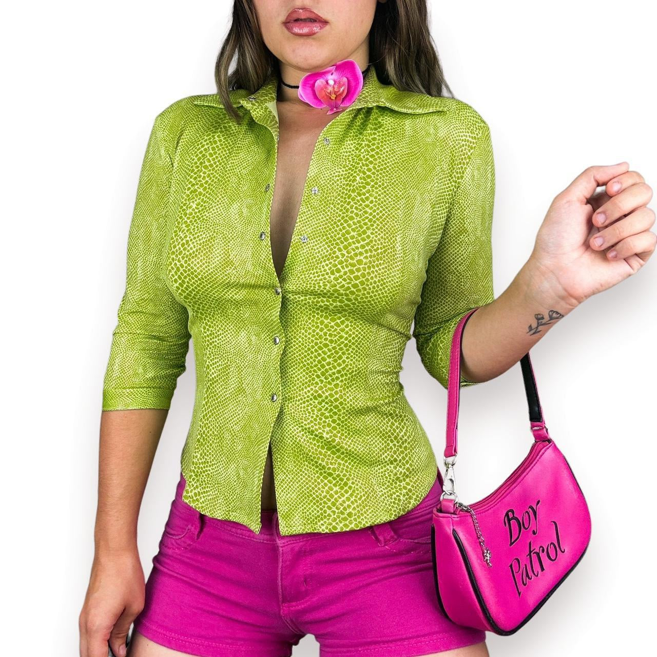 French Vintage Slinky Snake Top (M)