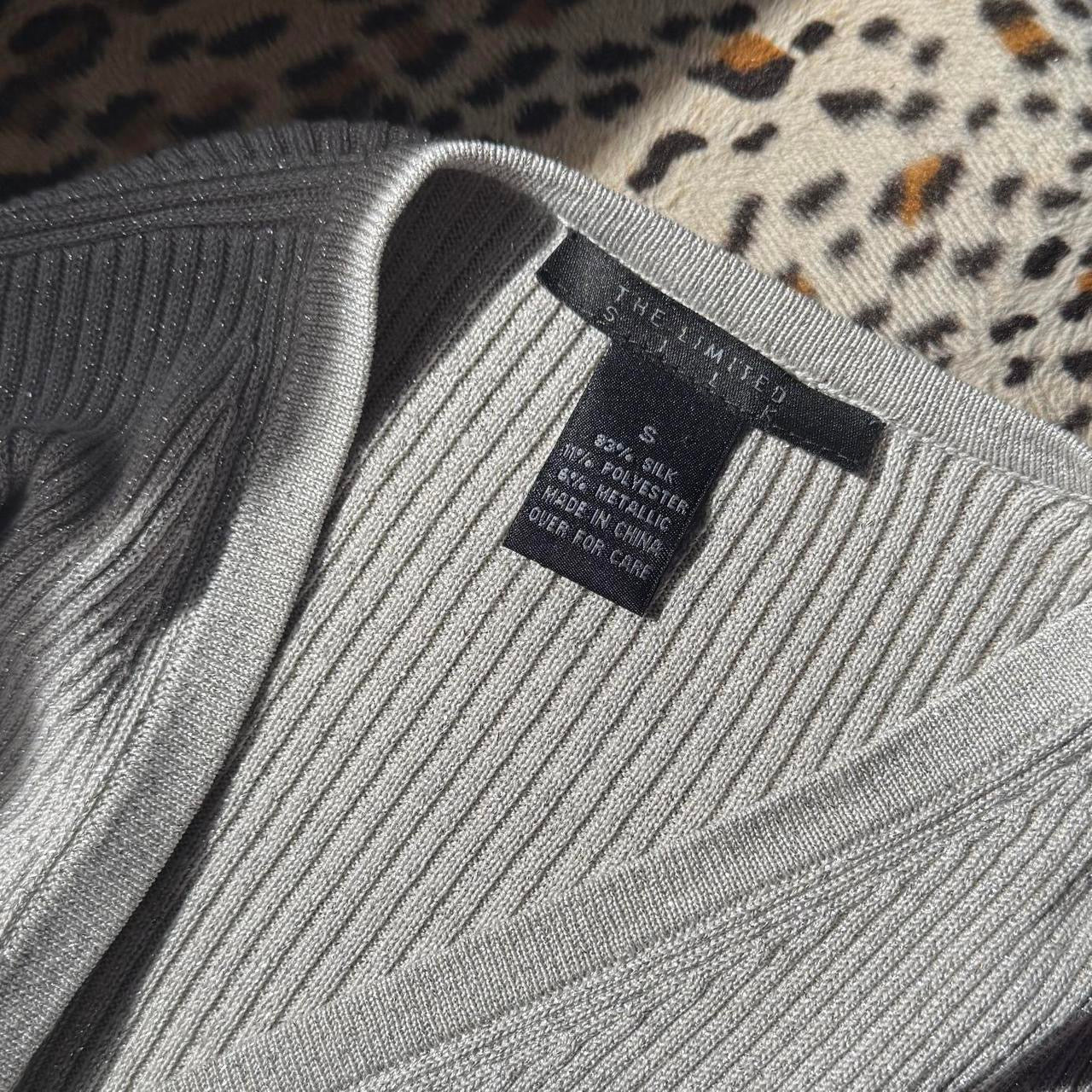 Early 2000s Silk Knit Wrap Top (S)