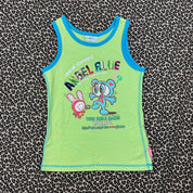 Angel Blue Sequin Graphic Tank (XS)