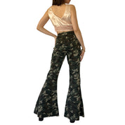 2000s Camo Bellbottoms (M)