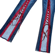 Custom Corset Detail Y2K Jeans (XS-XXL)