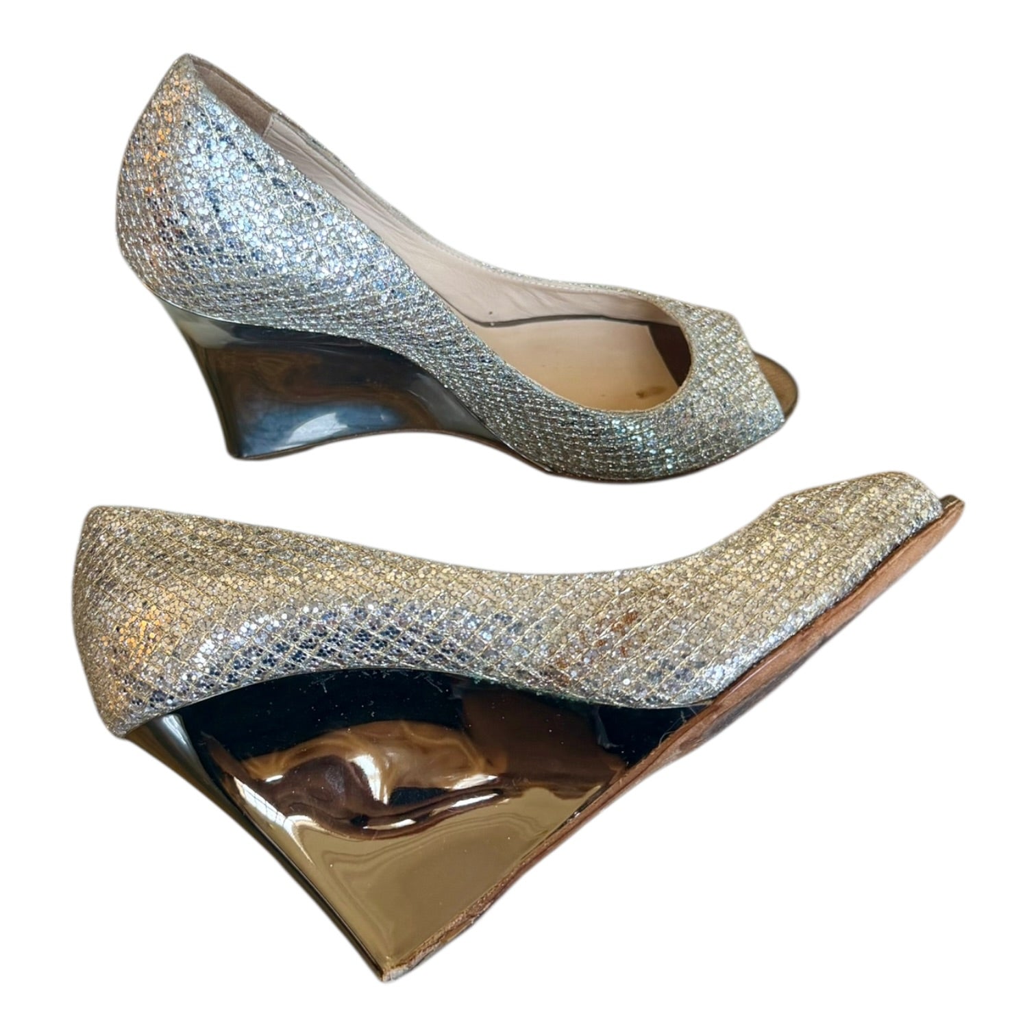 Jimmy Choo Glitter Wedges (5)