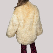 Vintage Tibetan Lamb Fur Coat (L)