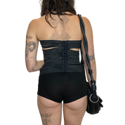 2010s Black Bandage Corset Top (M/L)