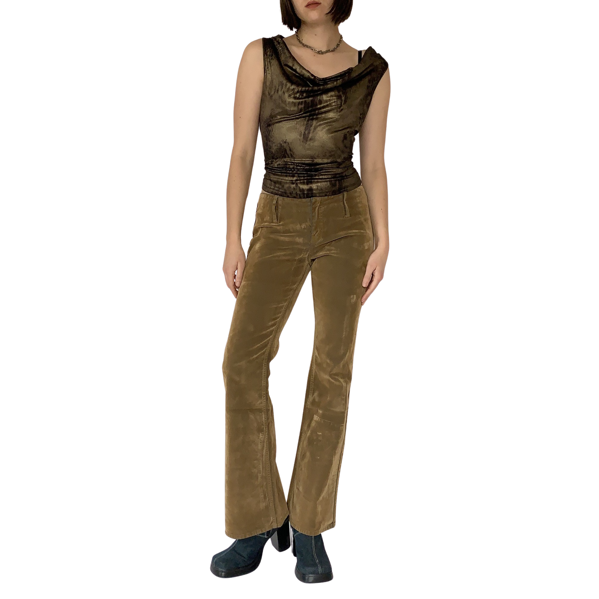 90s Velvet Lazer Jeans (S)
