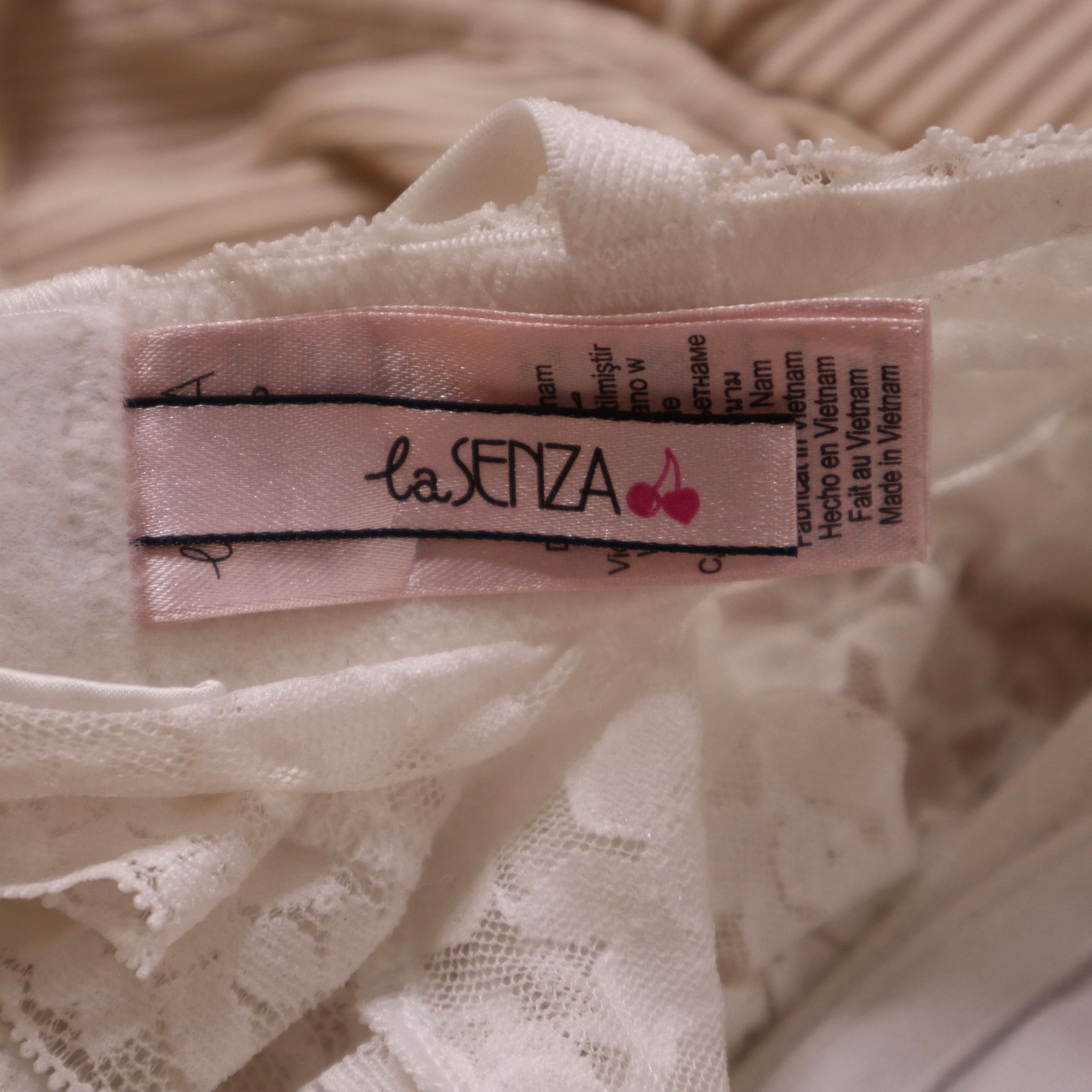 Y2K White Lace Babydoll Bustier (XS)