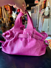 Nuovedive pink Italian leather handbag