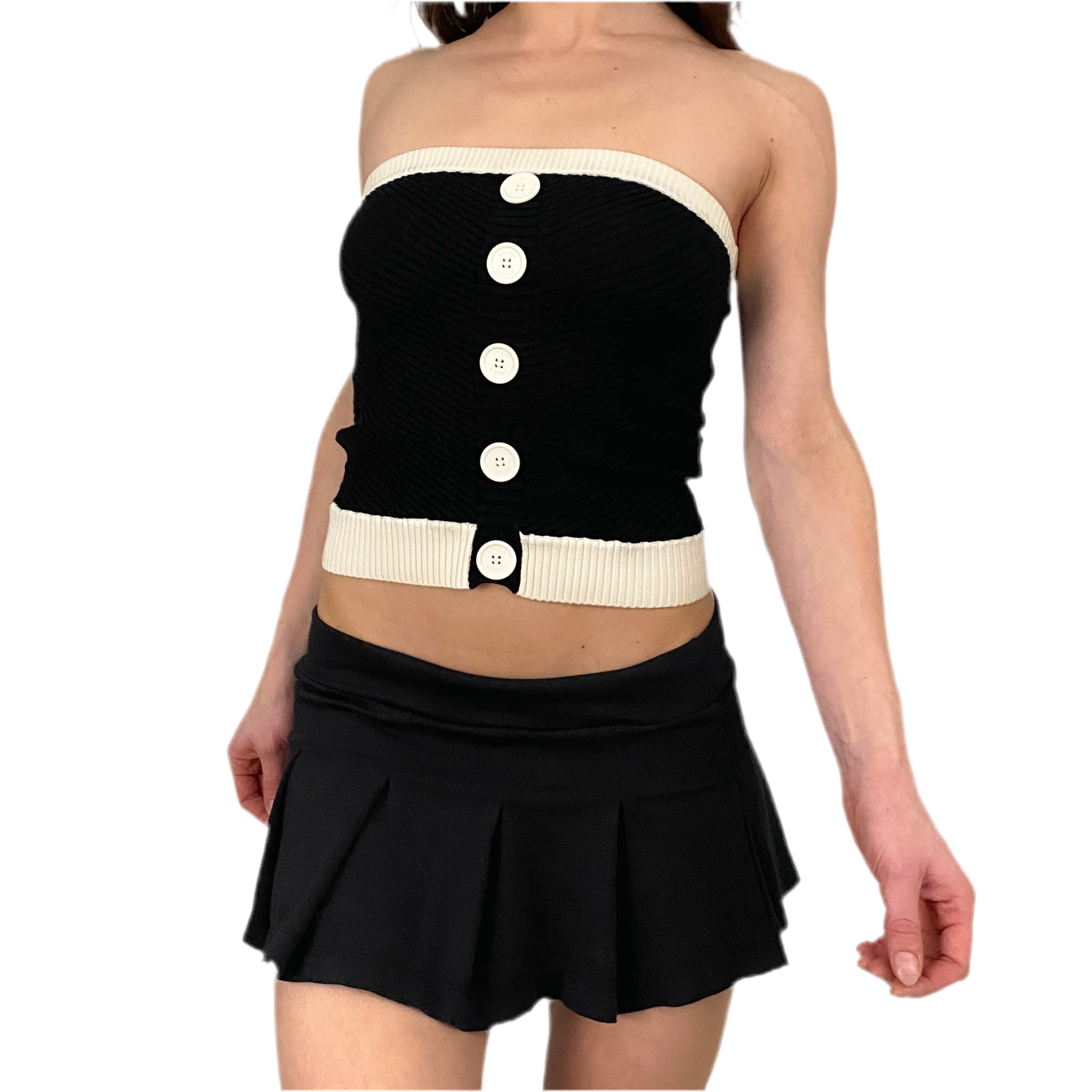 Bebe Silk Knit Tube Top (M)
