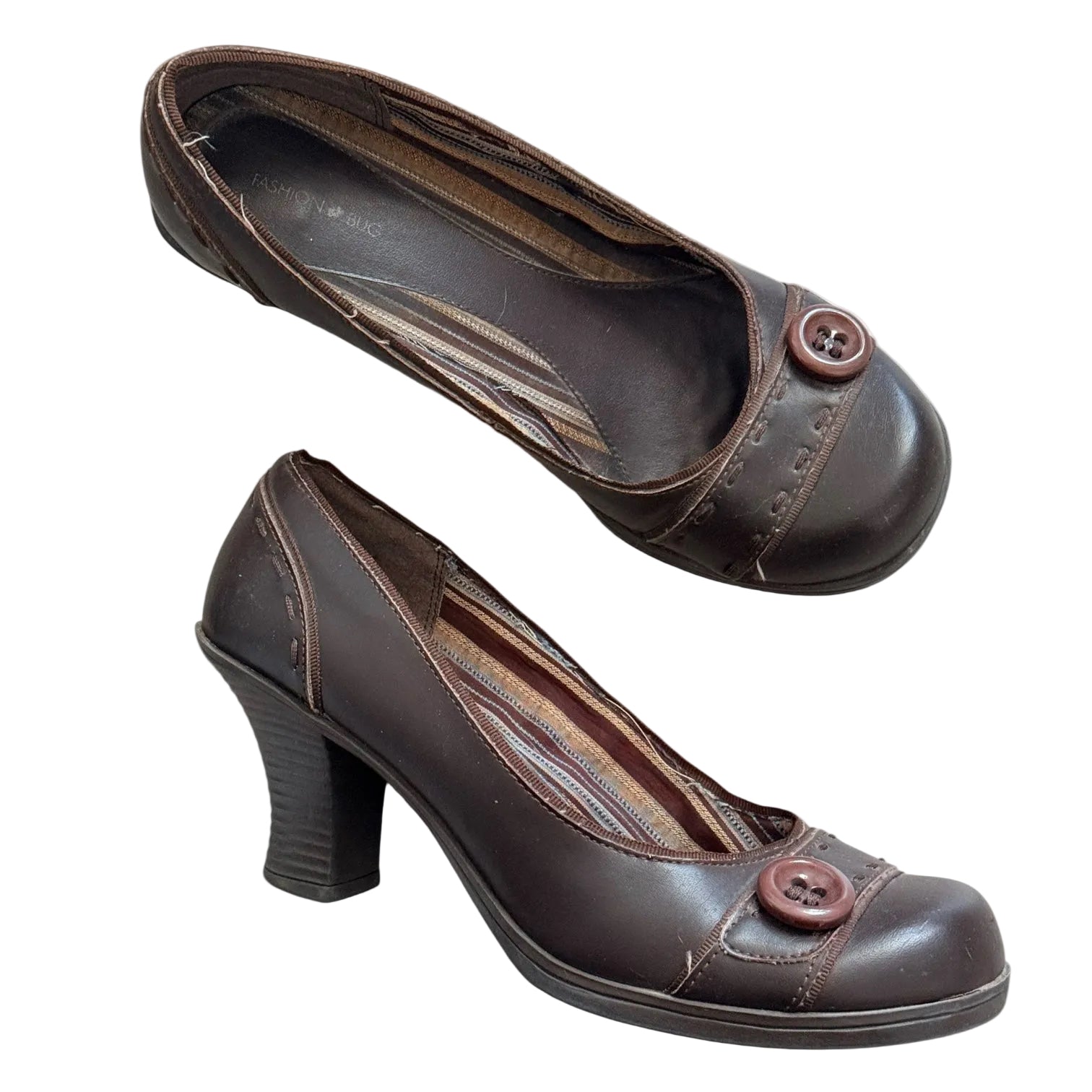 Y2K fashion bug chunky heel pump (8.5)