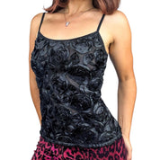 90s Mesh Rosette Cami & Shrug Set (M)