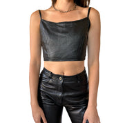 Deadstock 90s Leather Tank (XS)