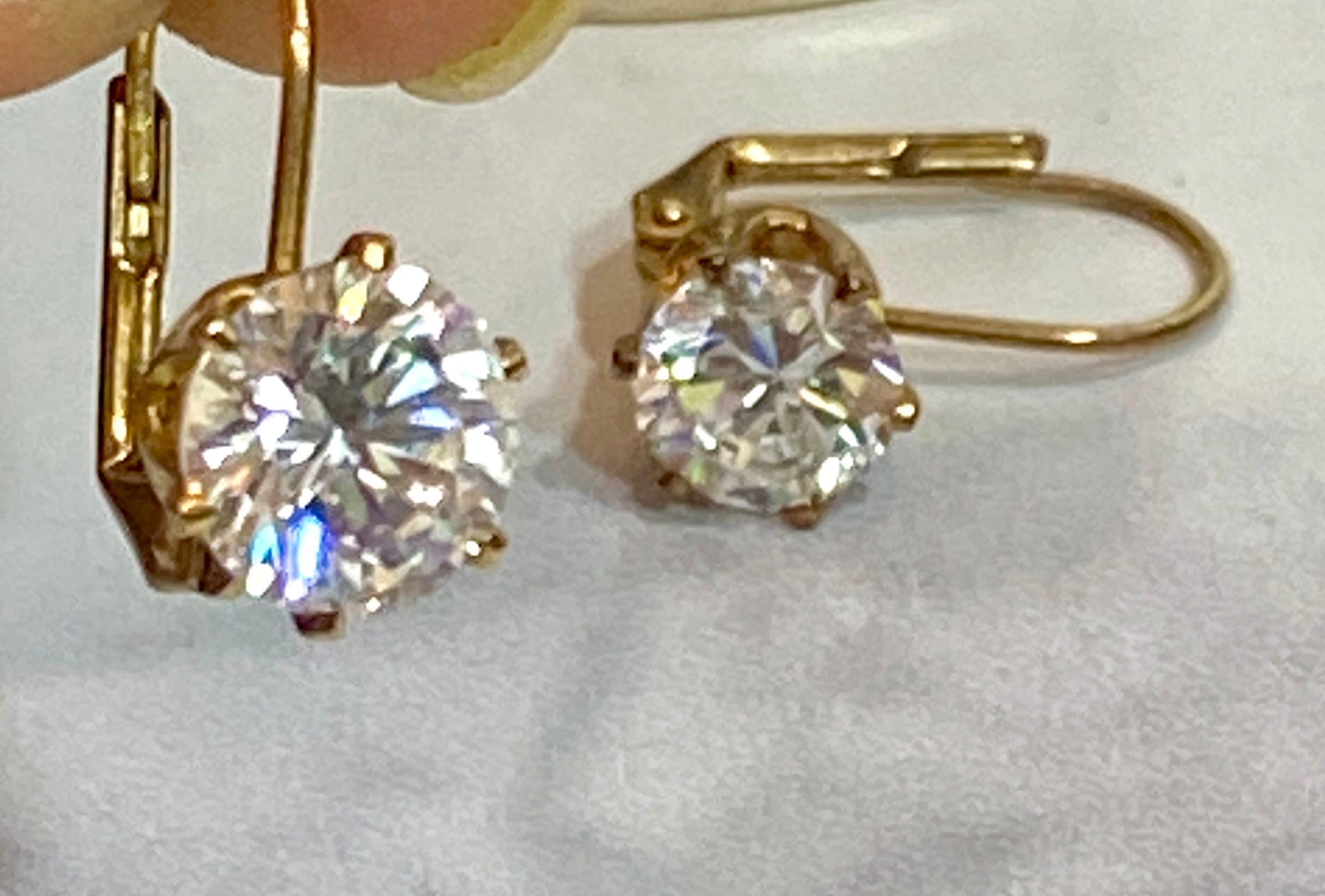Little diamond earrings