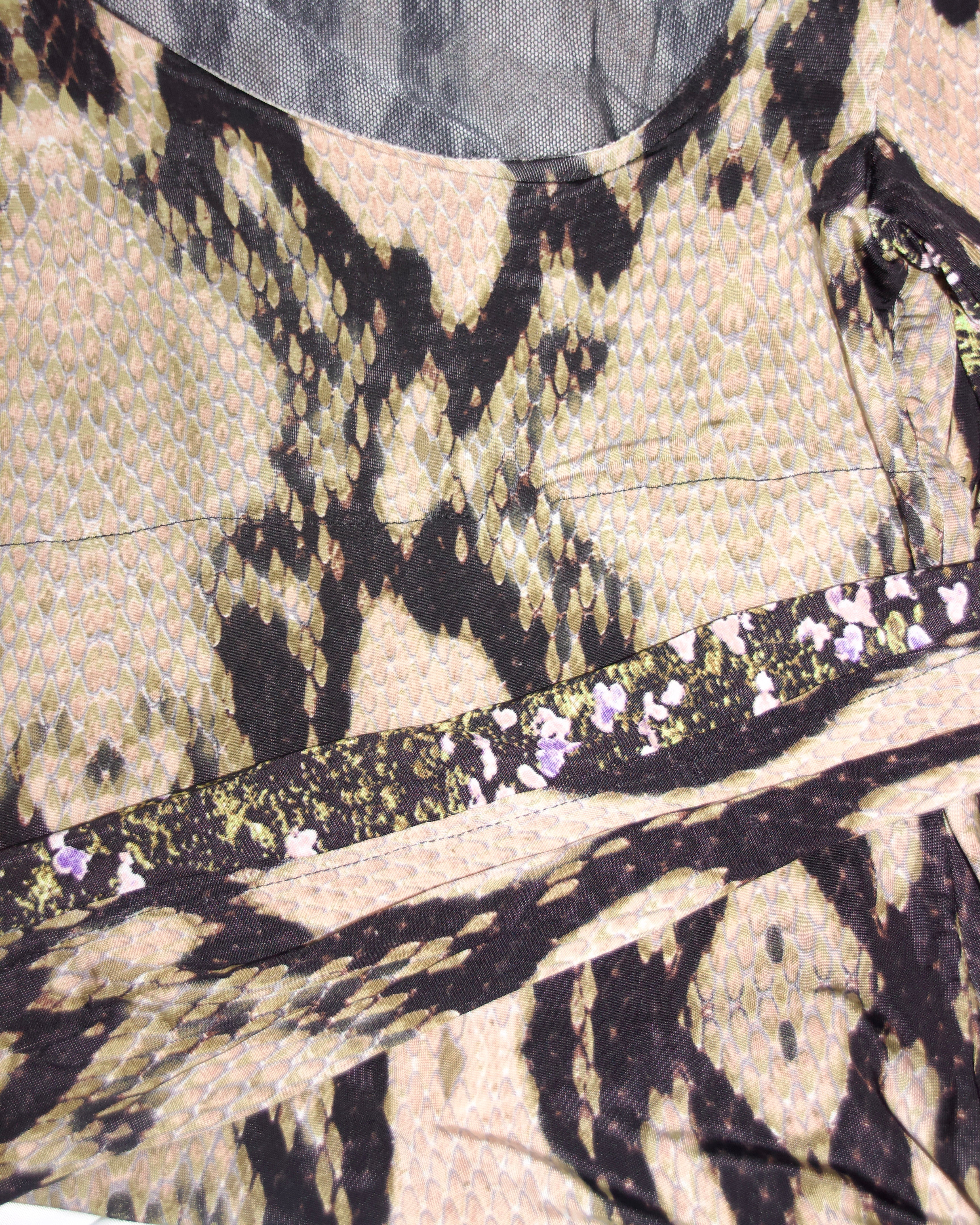 Cavalli Python Mini Dress (S)
