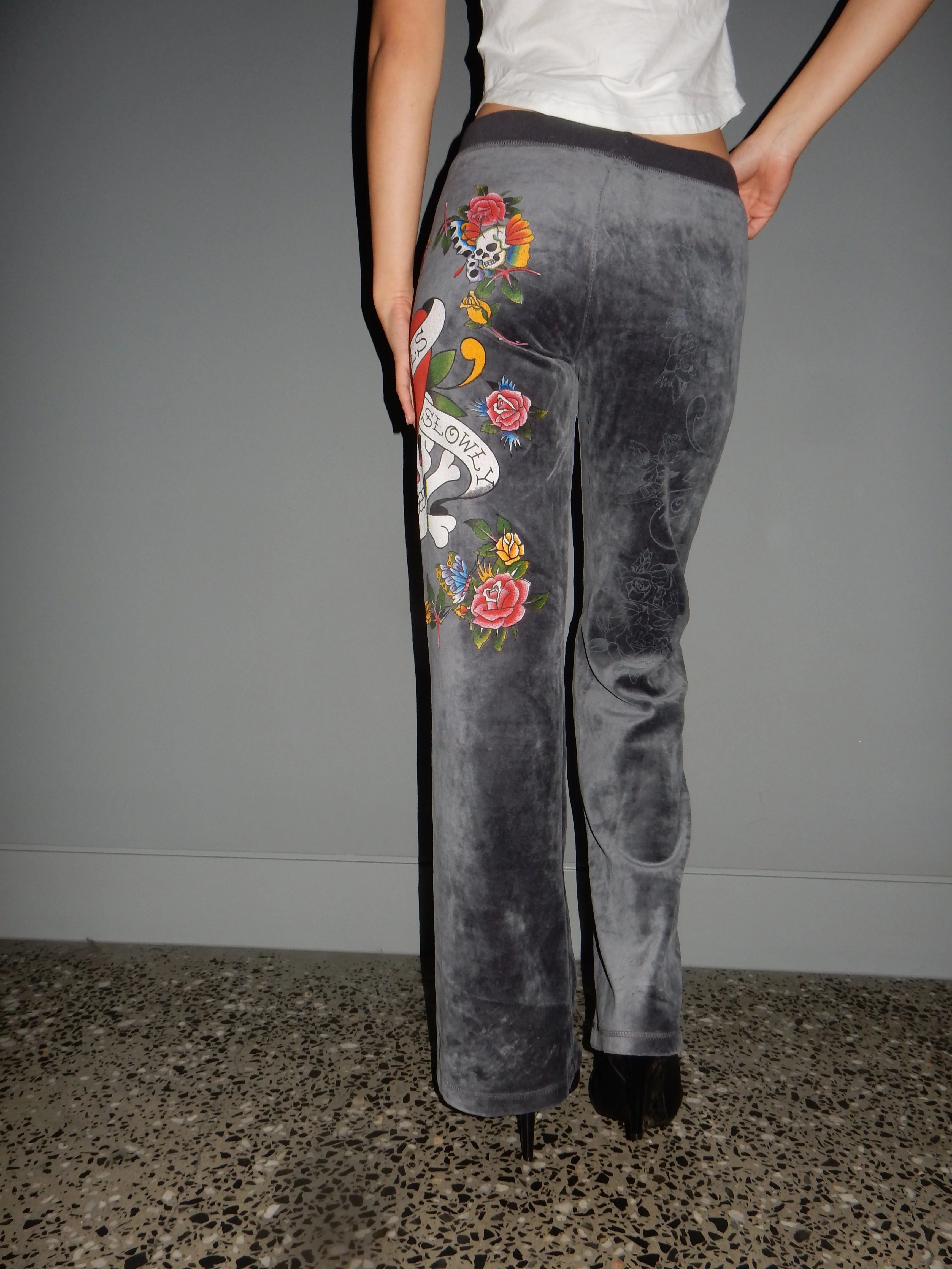 Ed Hardy Velour Pants (XS/S)