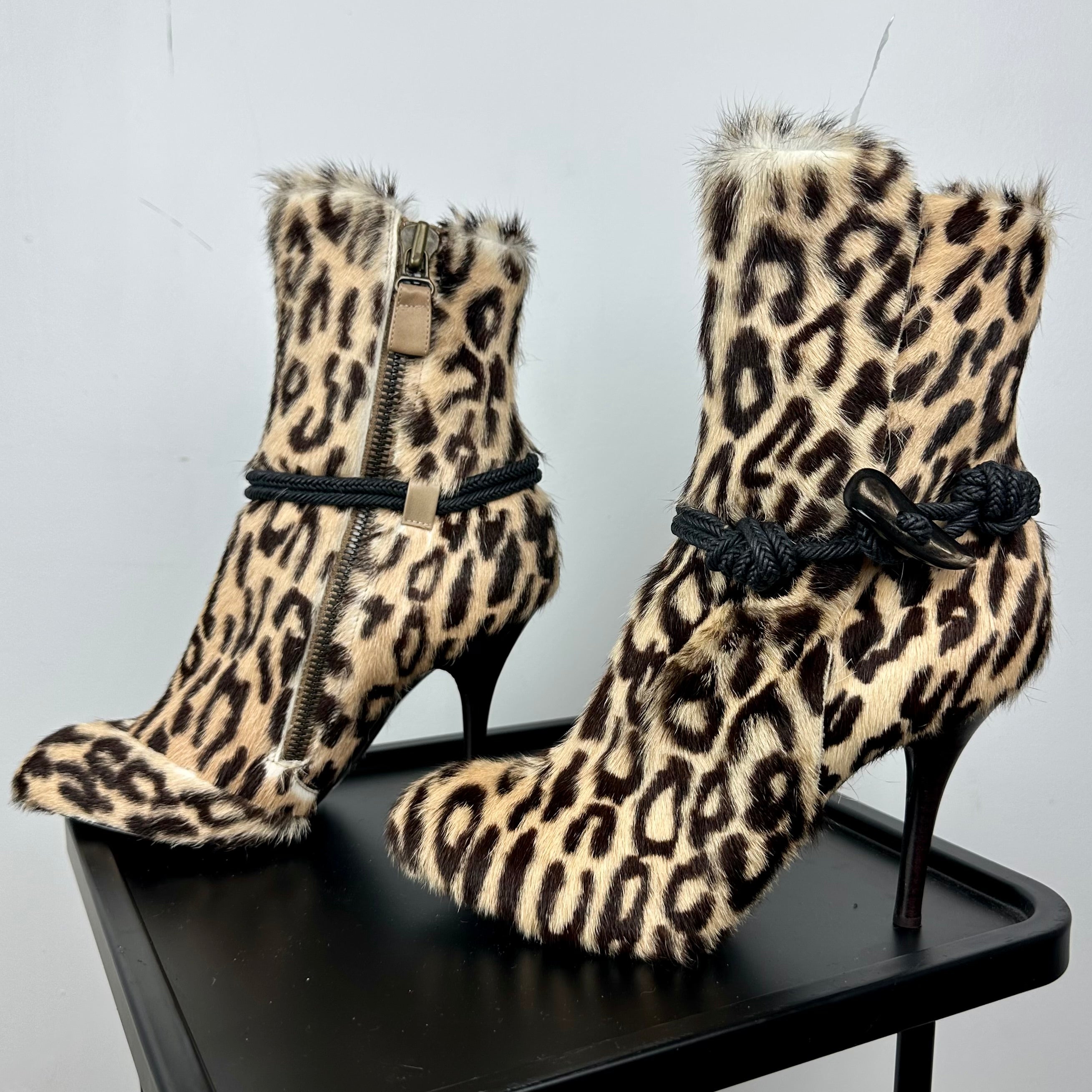 Italian Leopard Ponyhair Boots (7)