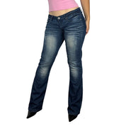 Cambridge Y2K Low Rise Flare Jeans (M)