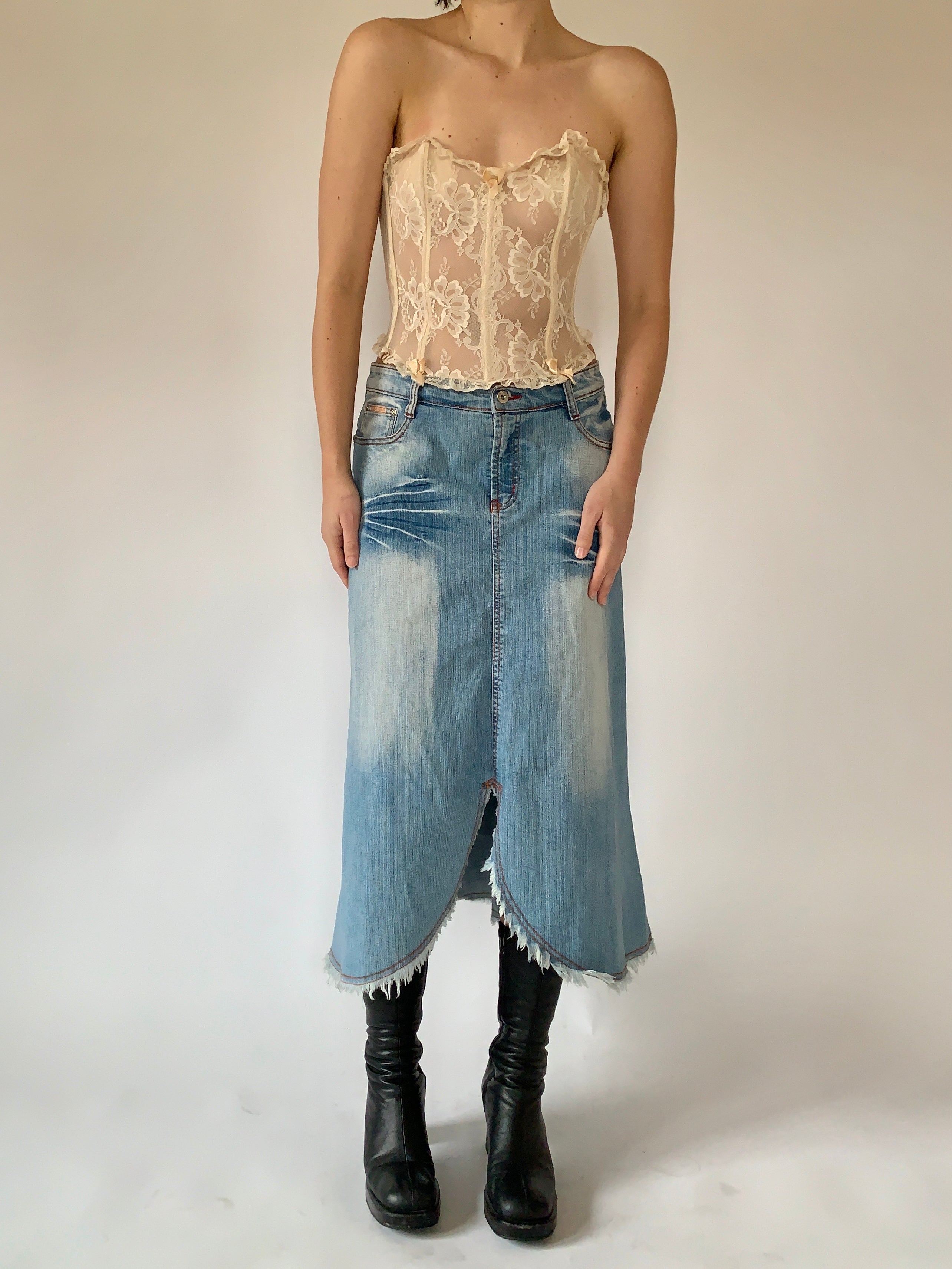 Y2K Denim Maxi - Medium