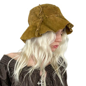 70s Vintage Leather Hat