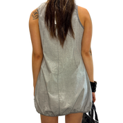 Parisian French Vintage Utility Summer Dress (S)