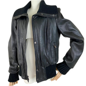 Fitted New York Leather Jacket (L)