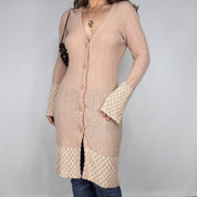 Soft Blush Duster Cardigan (S/M)