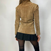 Vintage 90's Tan Suede Jacket (xs)