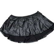 Y2K mini pleather skort (S)