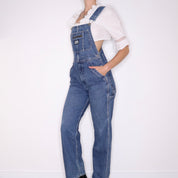 90s Ikeda Long Denim Overalls (S)