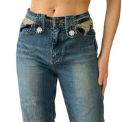 Y2K Butterfly Jeans (M)
