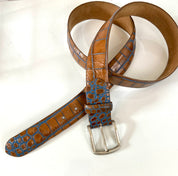 Two-Tone Croc Belt