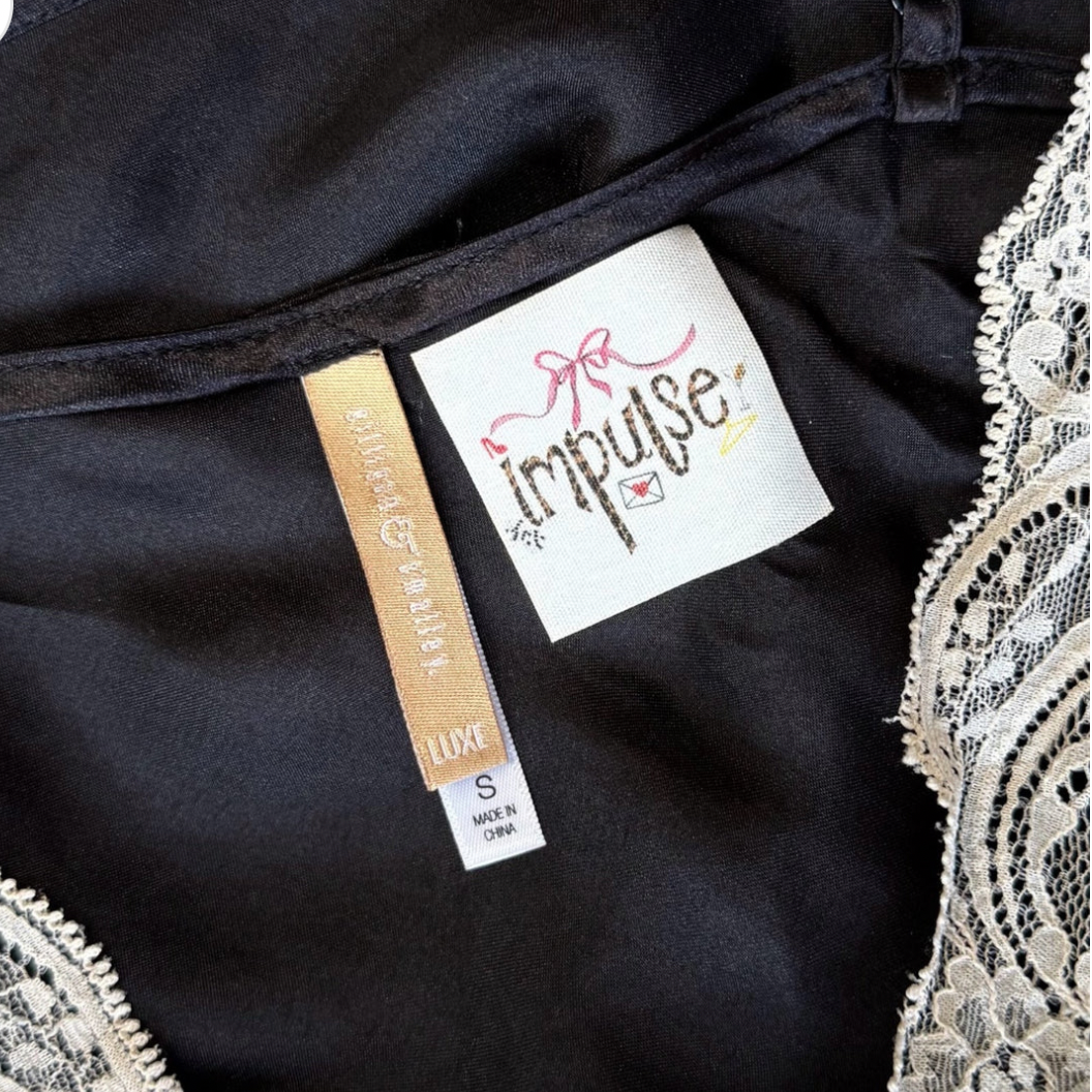 Black & White Lace Camisole (S)