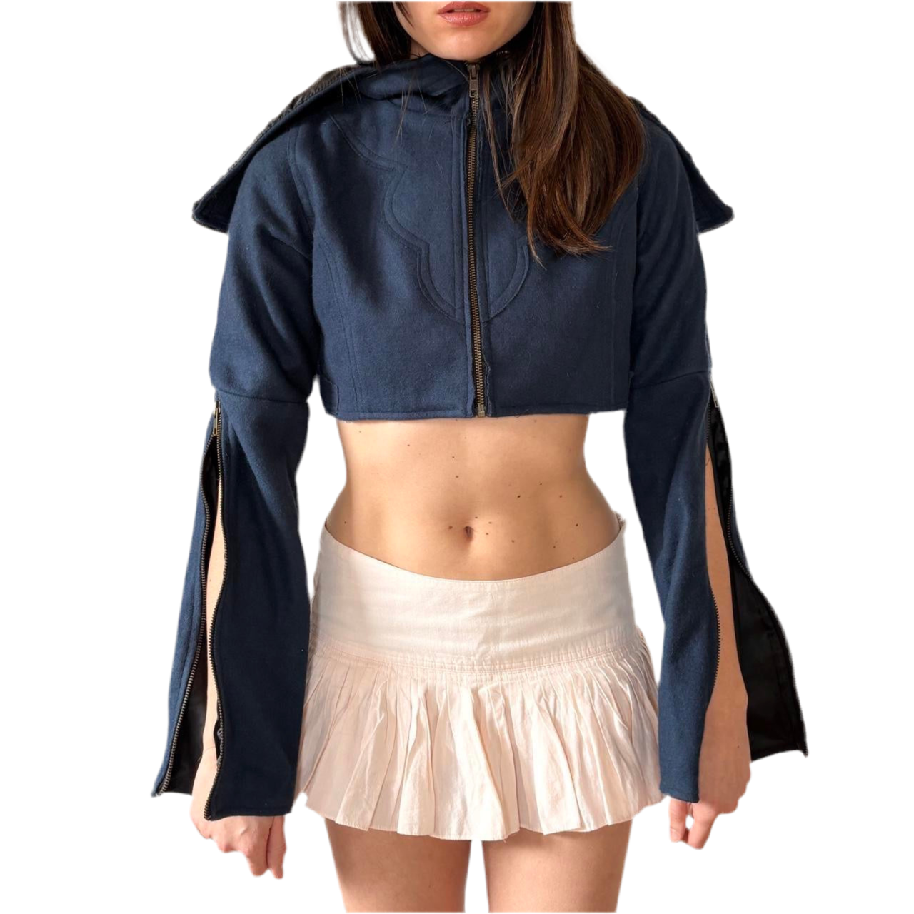 2000s Cropped Festival Hoodie (S)