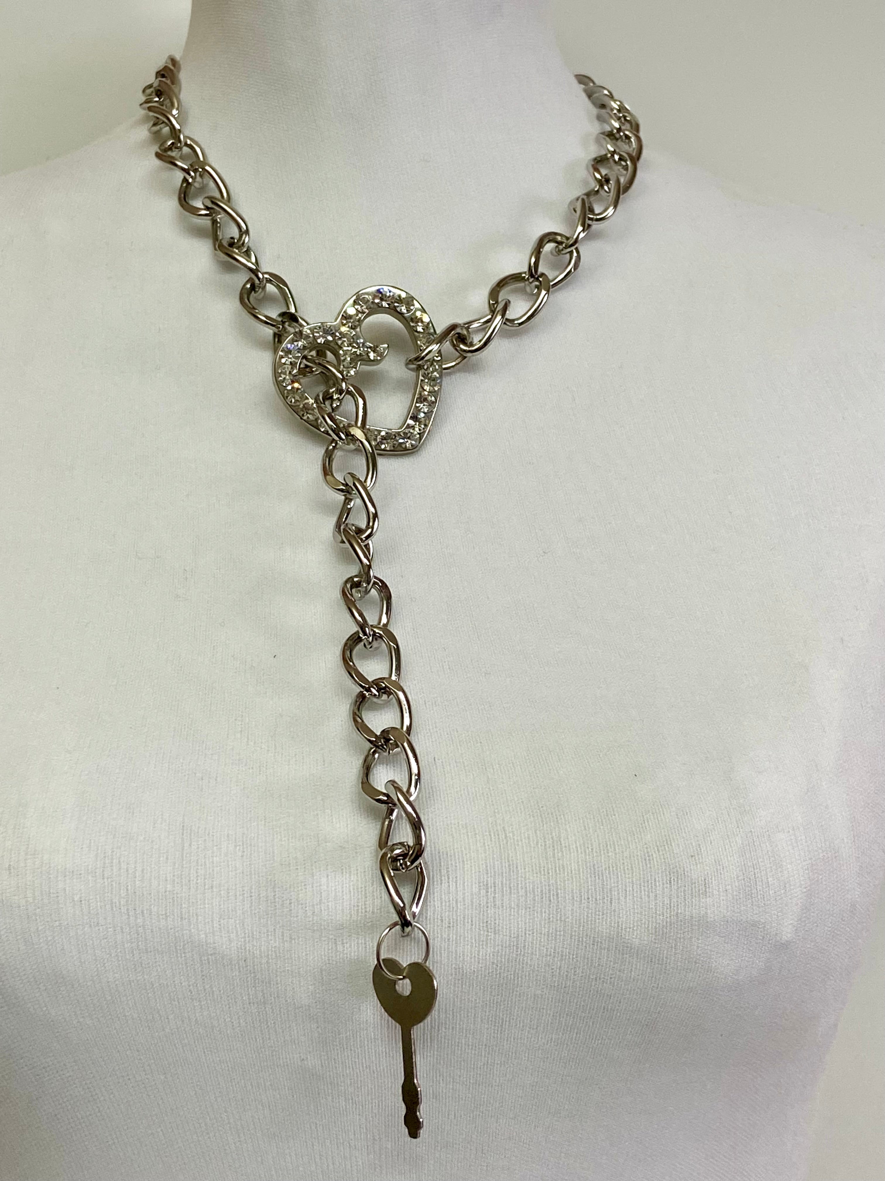 Heart key choker