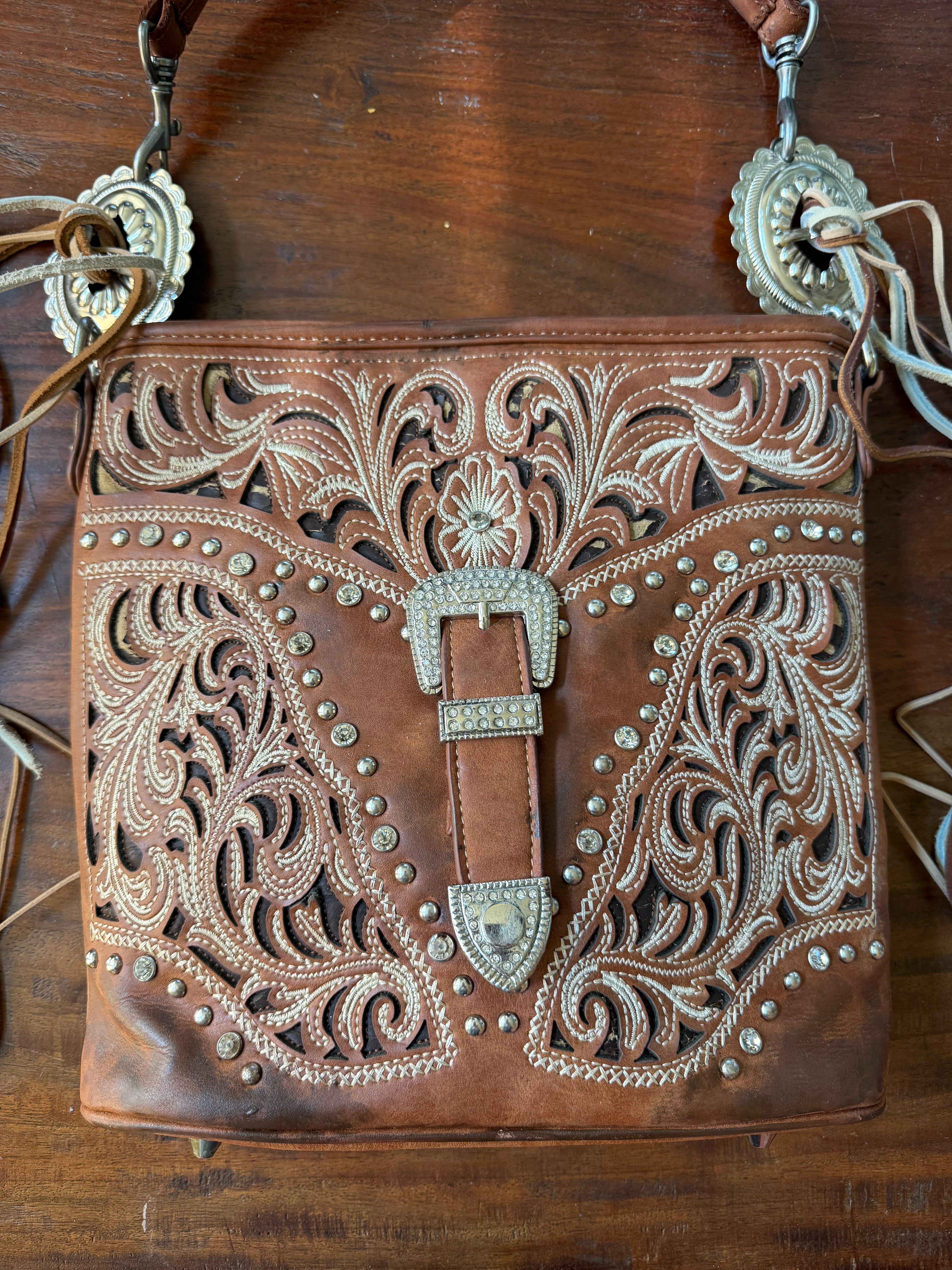 Reworked American bling purse