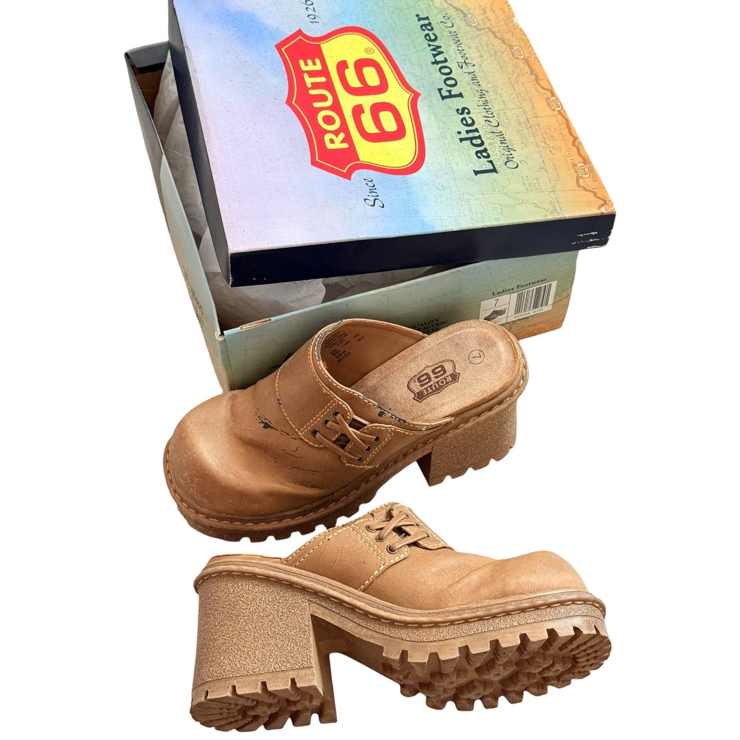 Route 66 y2k tan chunky platforms (7)