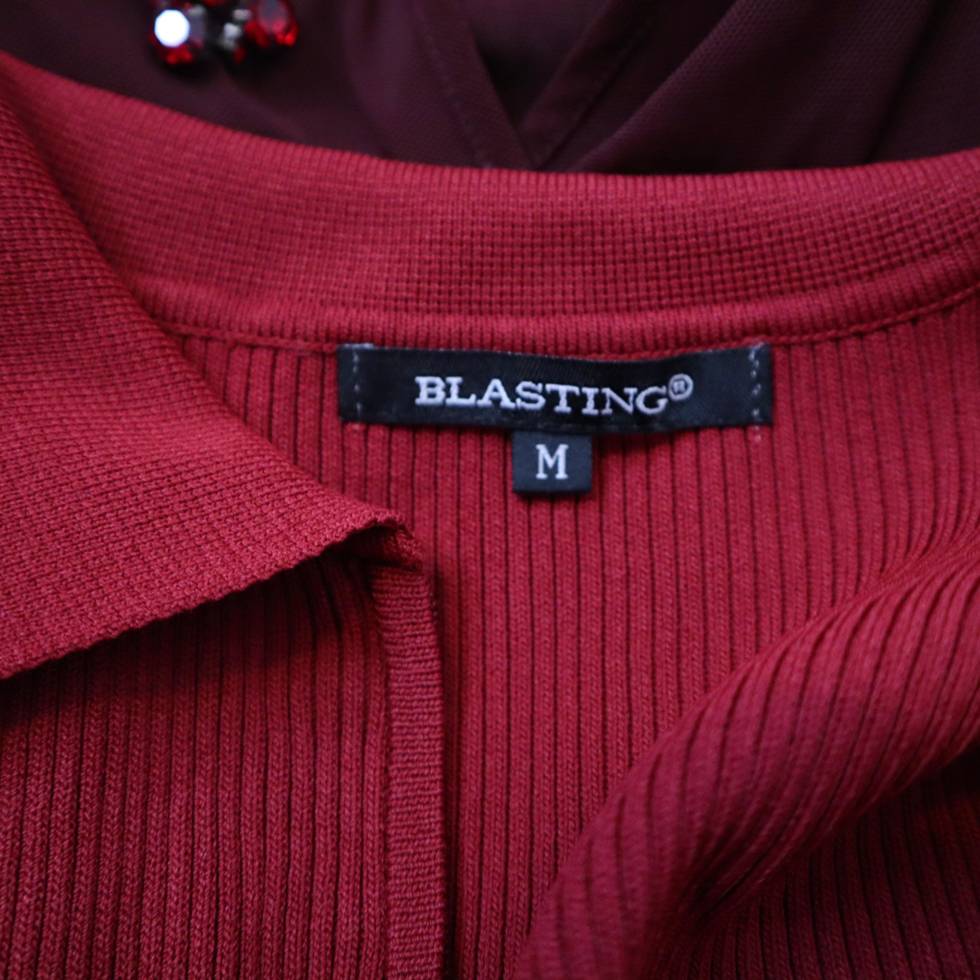 Y2K Red Double Zip Sleeveless Top (S)
