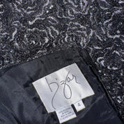 90s Beaded Lace Strapless Gown (S)