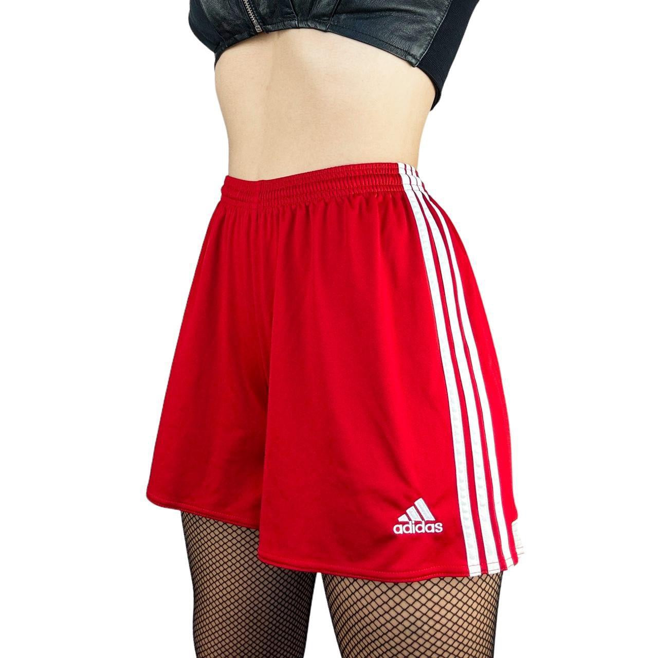 Adidas Cherry Red Track Shorts (M)