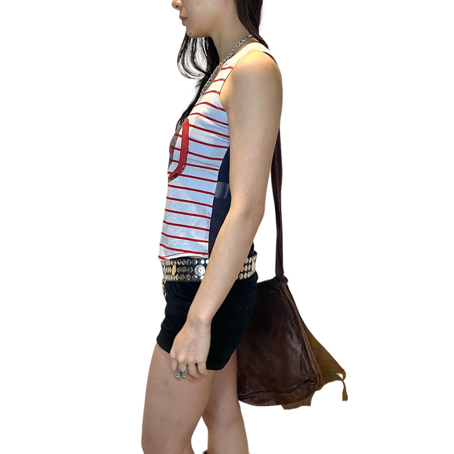 Deadstock Sporty Striped Vest Top (S)