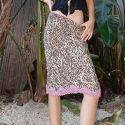 Morgan De Toi Leopard Midi Skirt (XS)