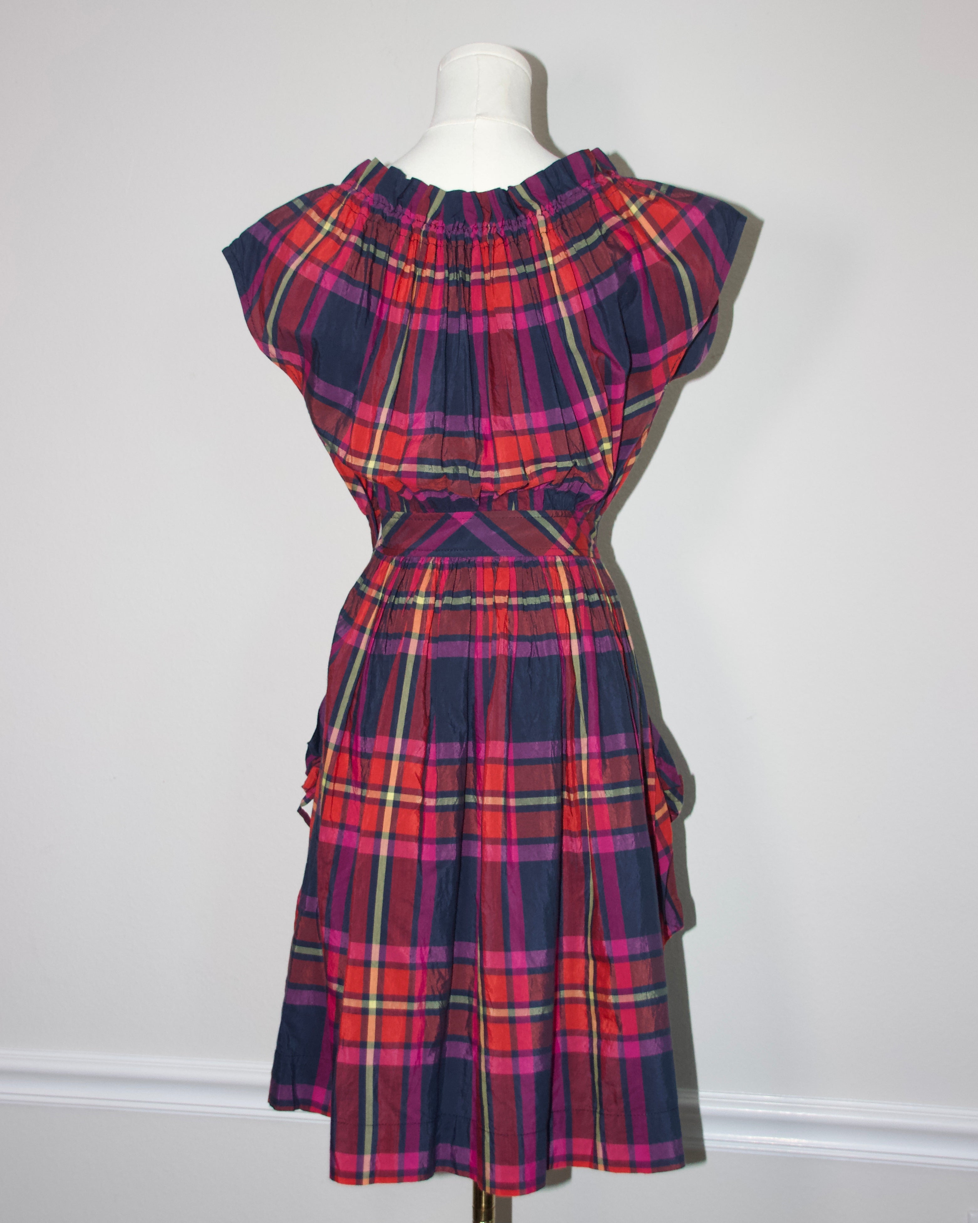 00s Vivienne Westwood Plaid Mini Dress (XXS/XS)