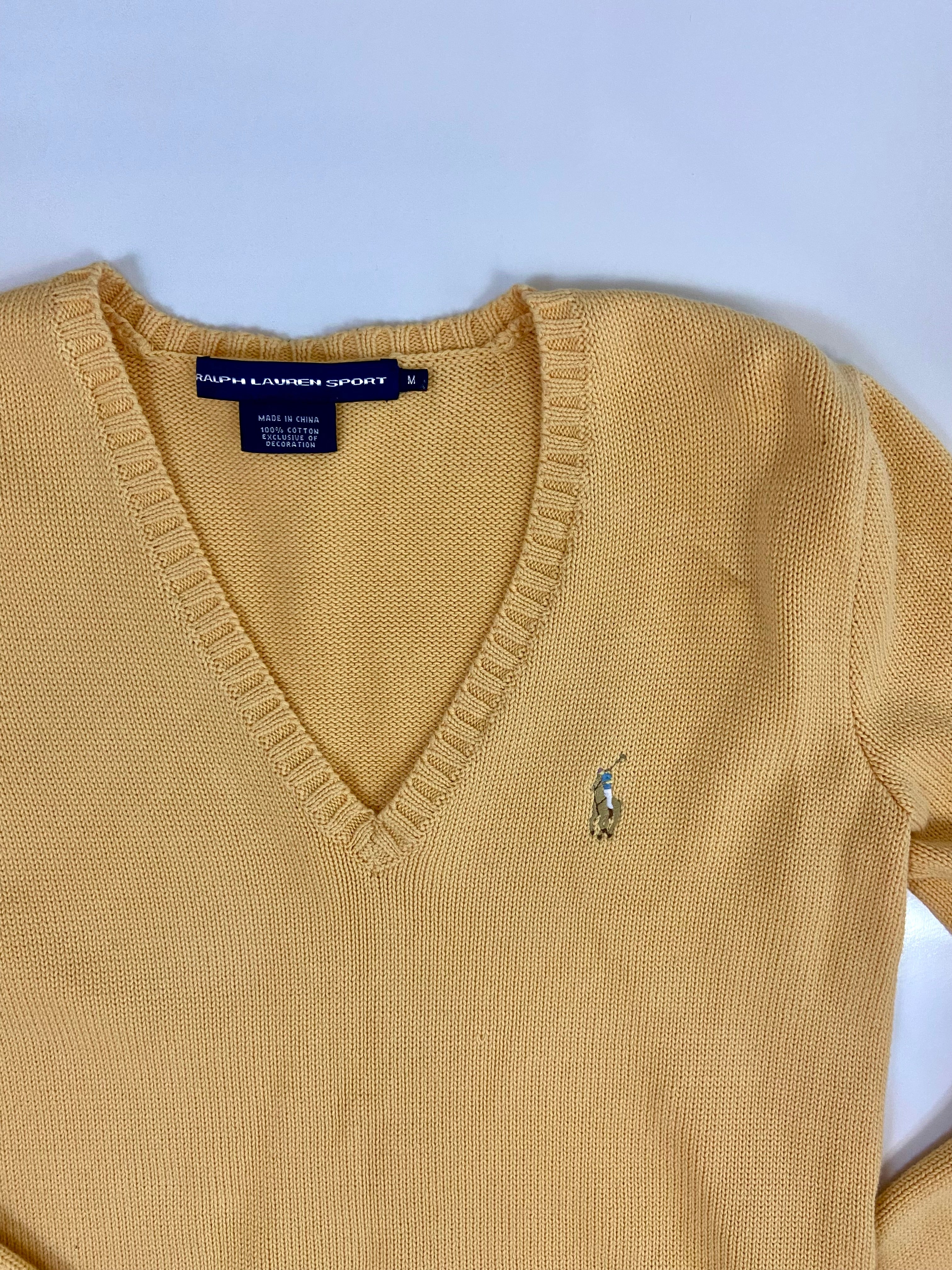 Vintage 80's Polo Ralph’s ports
Lauren V-neck cotton sweater
