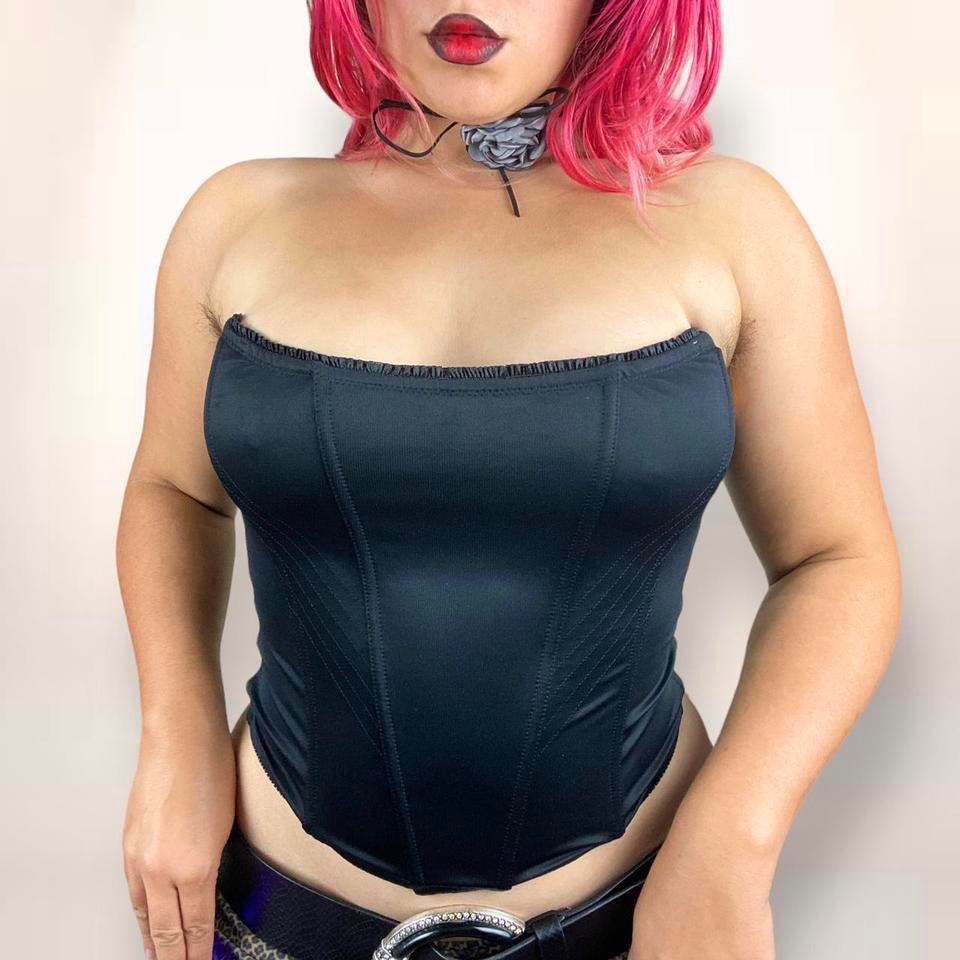 90s Noir Bustier (Large)