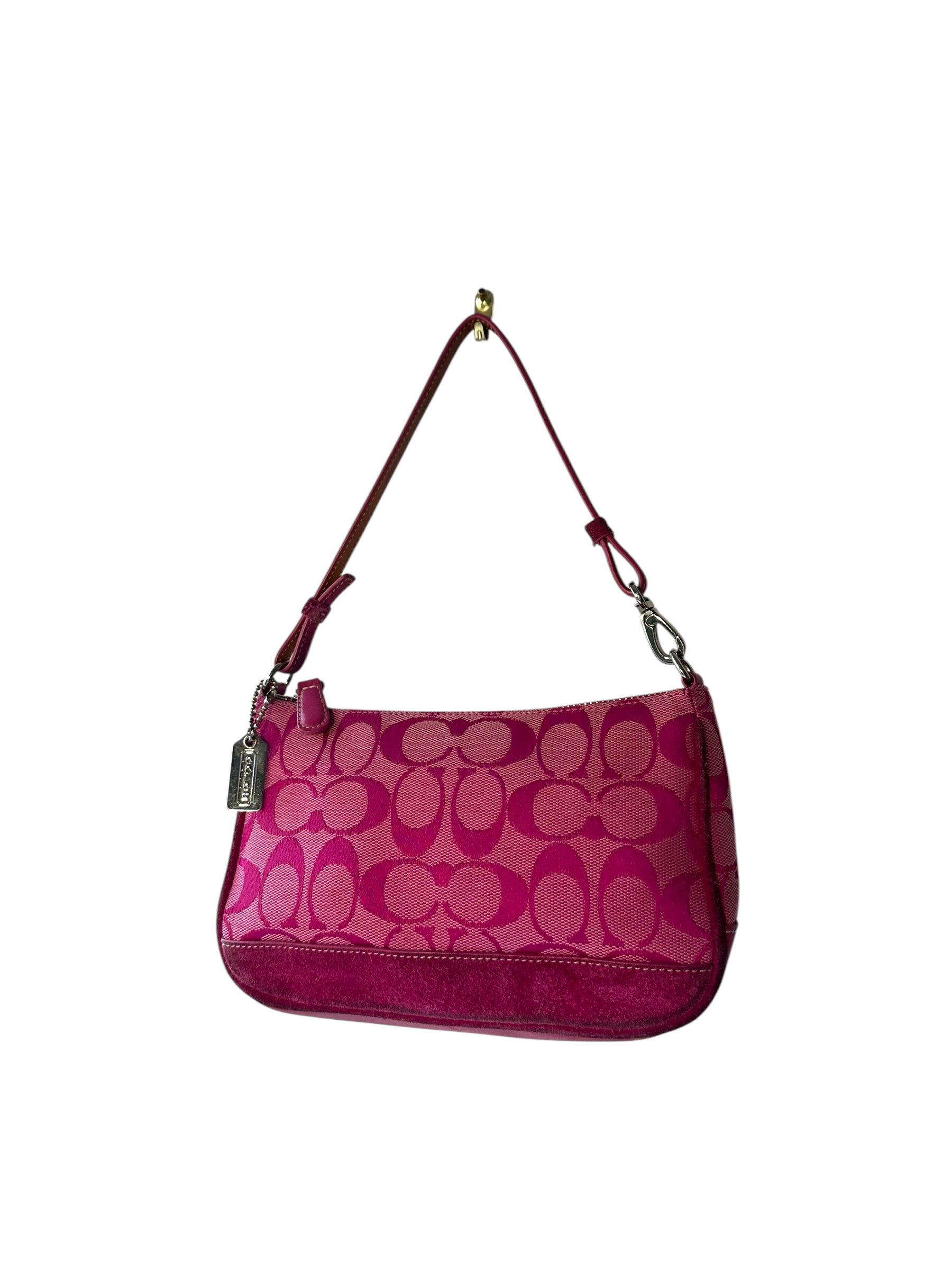 Vintage Rare Hot Pink Coach Demi Shoulder Bag
