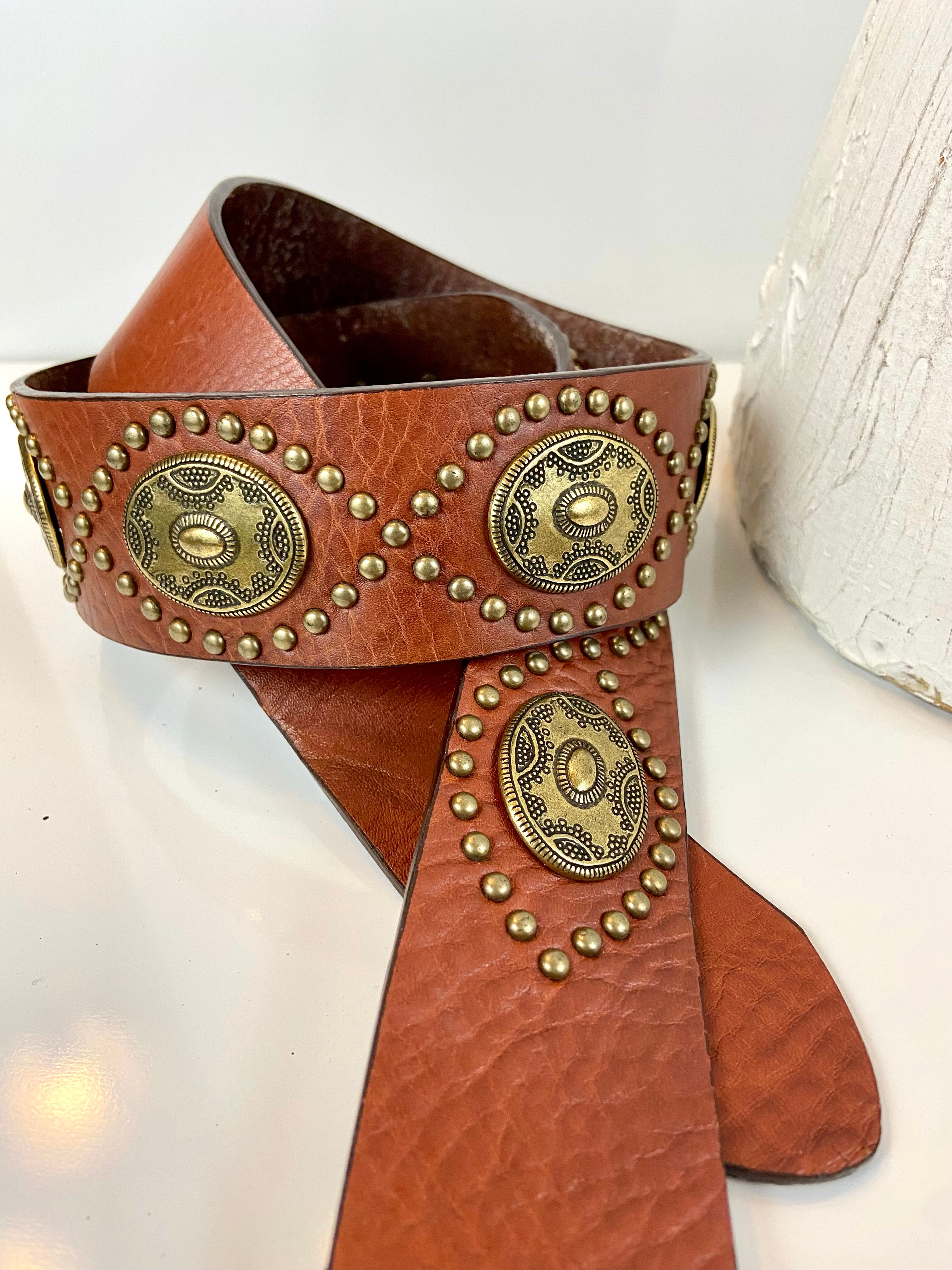 Leather belt