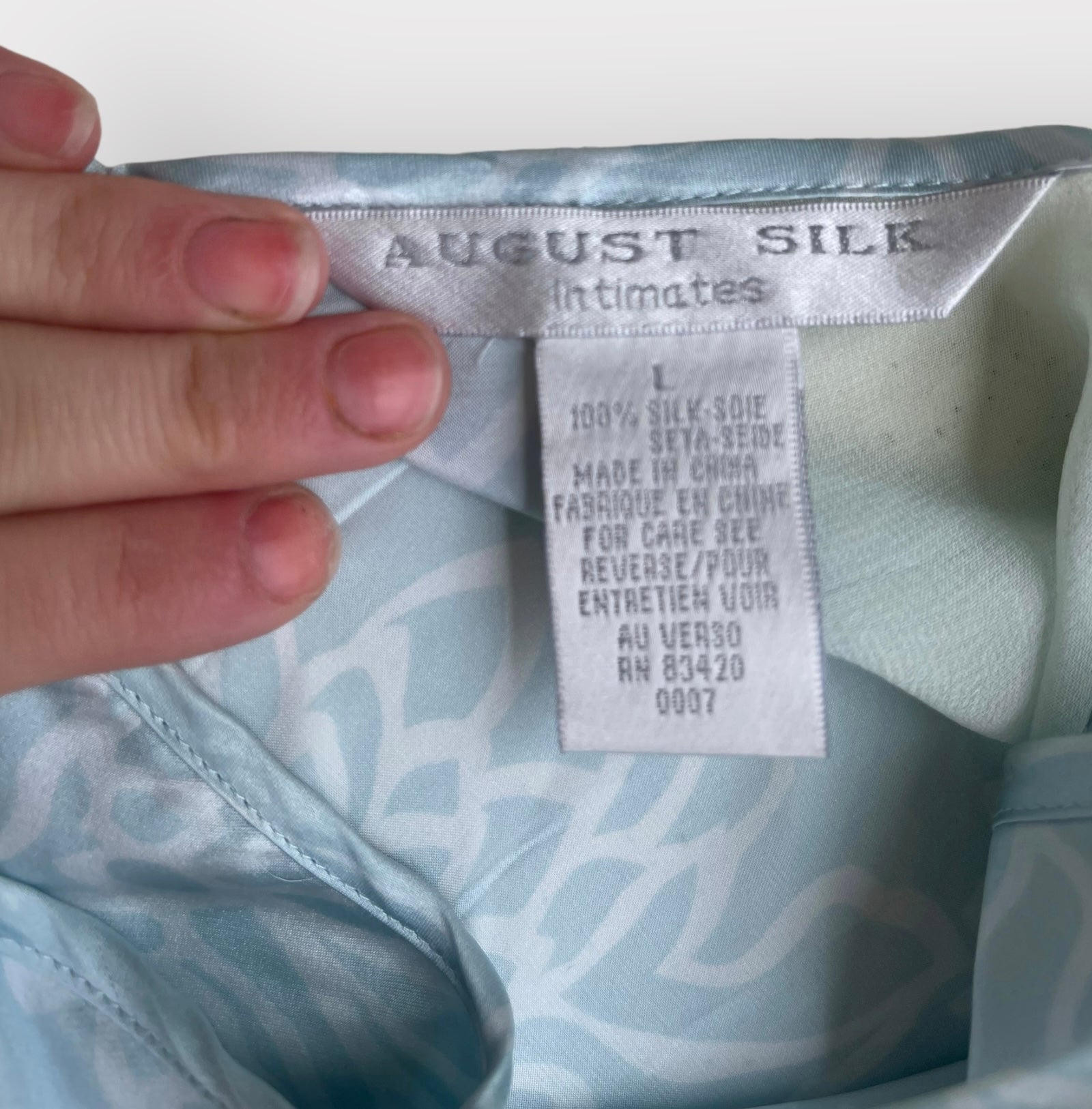 2000s Baby Blue Silk and Mesh Slip Dress with Matching Jacket (L)