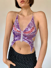Butterfly Sequin Top - Small
