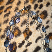 Preserved Butterfly Wing Rosary Necklace