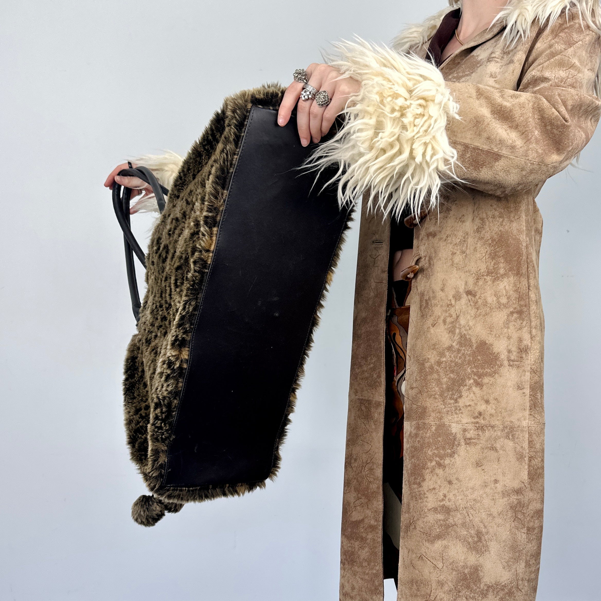 Faux Fur Oversized Purse