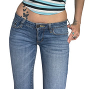 Y2K Low Rise Denim Flares (S)